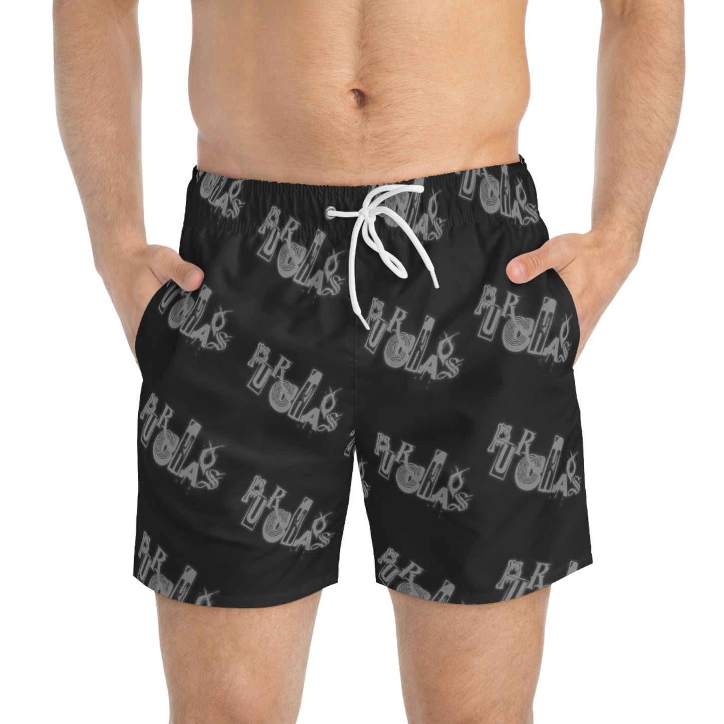 Repeated Ransom Swim Shorts