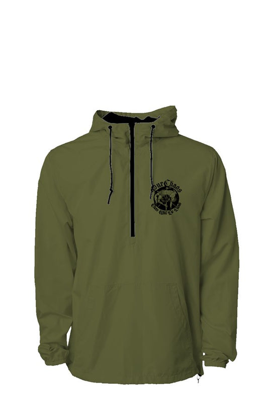 Embroidered Logo Pullover Windbreaker